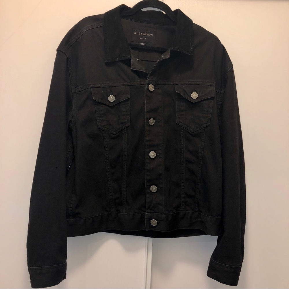 All Saints Black Denim Jacket